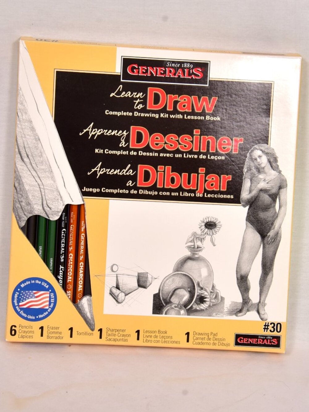 General's Learn to Draw Now Art Kit Brand New
